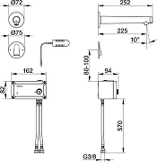 Смеситель для раковины Keuco IXMO Pure 59517371101 цвет Черный матовый-1