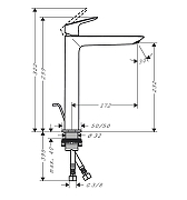 Смеситель для раковины Hansgrohe Logis 71257670 цвет Черный матовый-1