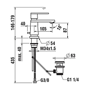 Смеситель для раковины Laufen New Classic HF900501100000 цвет Хром-1