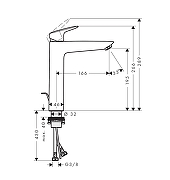 Смеситель для раковины Hansgrohe Logis 71090670 цвет Черный матовый-1