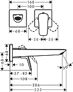 Смеситель для раковины Hansgrohe Logis 71256000S цвет Хром-3