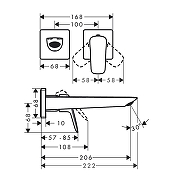 Смеситель для раковины Hansgrohe Logis 71256670 цвет Черный матовый-1