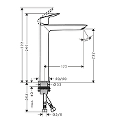 Смеситель для раковины Hansgrohe Logis 71258670 цвет Черный матовый-1