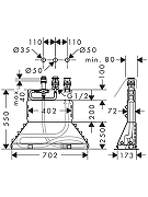 Смеситель на борт ванны Hansgrohe Logis 71310000S цвет Хром-4