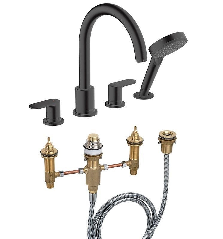 Смеситель на борт ванны Hansgrohe Vernis Blend 71456670S 