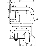 Смеситель для раковины Hansgrohe Vernis Blend 71576000S цвет Хром-3