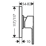 Смеситель для душа Hansgrohe Vernis Shape 71658670S цвет Черный матовый-3