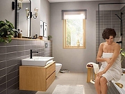 Смеситель для раковины Hansgrohe Rebris E 72589670 цвет Черный матовый-3