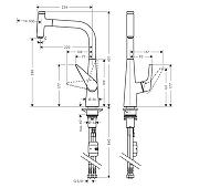 Смеситель для кухни Hansgrohe Talis Select 72826800 цвет Нержавеющая сталь шлифованная-1