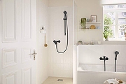 Смеситель для душа Hansgrohe Rebris S 72643670 цвет Черный матовый-1