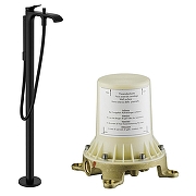 Смеситель для ванны Hansgrohe Vivenis 75445670S цвет Черный матовый