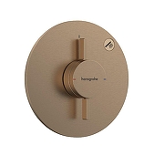 Смеситель для душа Hansgrohe DuoTurn S 75618140 цвет Шлифованная бронза