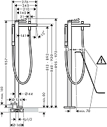 Смеситель для ванны Hansgrohe Finoris 76445700S цвет Белый матовый-3