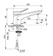 Смеситель для раковины Ideal Standard Conca BC754AA цвет Хром-2