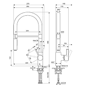 Смеситель для кухни Ideal Standard Gusto BD417AA цвет Хром-3