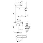 Смеситель для раковины Ideal Standard Ceralife O BE013AA цвет Хром-3