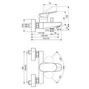 Смеситель для ванны Ideal Standard Ceralife O BE029AA цвет Хром-3