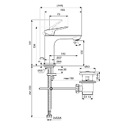 Смеситель для раковины Ideal Standard Ceralife O BE111AA цвет Хром-5