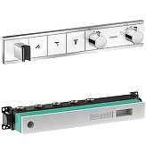 Смеситель для душа Hansgrohe RainSelect 15356400S с термостатом цвет Хром Белый
