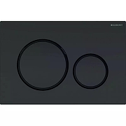 Унитаз с инсталляцией Geberit iCon 500.300.82.1 цвет Белый с сиденьем Микролифт и клавишей смыва цвет Черный матовый-5