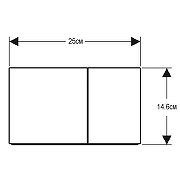 Кнопка смыва для инсталляции Geberit Sigma 70 115.622.QD.1 цвет Черный-1