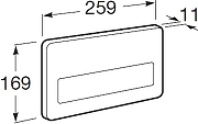 Кнопка смыва для инсталляции Roca Pro 7890097004 цвет Хром-1