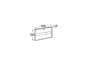 Кнопка смыва для инсталляции Roca Duplo One PL7 890188308 цвет Черный-1