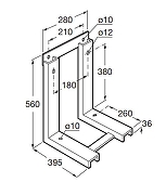Каркасная рама Roca 822091001 цвет Бронза-1