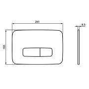 Кнопка смыва для инсталляции Ideal Standard Oleas M3 R0459A2 цвет Золото брашированное-1
