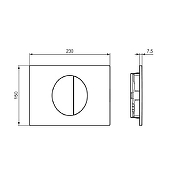 Кнопка смыва для инсталляции Ideal Standard Oleas M5 R0503AA цвет Хром-1
