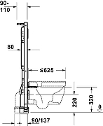 Инсталляция для унитаза Duravit DuraSystem WD1039000060 без клавиши смыва-4