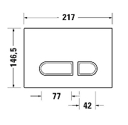 Кнопка смыва для инсталляции Duravit DuraSystem WD5013012060 цвет Белый-3