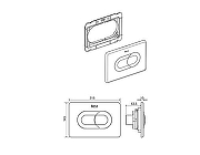 Кнопка смыва для инсталляции Roca Galaxy ZRU9307707 цвет Черный-1
