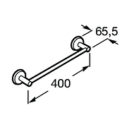 Полотенцедержатель Roca Twin 816709001 цвет хром-1