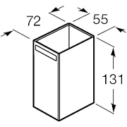 Стакан для зубных щеток Roca Rubik 816844024 цвет черный матовый-2