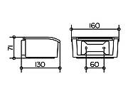 Контейнер для салфеток Keuco Elegance 11667013000 цвет хром-1