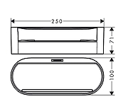 Корзина для аксессуаров Hansgrohe WallStoris 27912670 цвет черный матовый-2