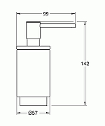Дозатор для жидкого мыла Grohe Selection 41218KF0 цвет черный матовый-2
