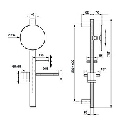 Косметическое зеркало Ideal Standard Alu+ BD589RO цвет розовое золото-1