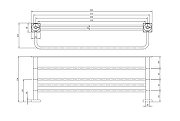 Полка для полотенец Villeroy&Boch Elements-Striking TVA15200600061 цвет хром-1