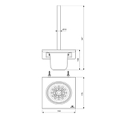Ершик для унитаза Ideal Standard Alu+ BD593RO цвет розовое золото-1