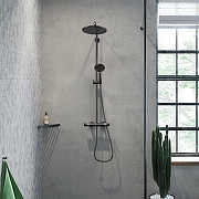 Металлическая полка Hansgrohe AddStoris 41741340 цвет черный хром шлифованный-2