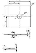Стальной поддон для душа Bette BetteAir 90x90 7350-000T2 цвет Белый-3
