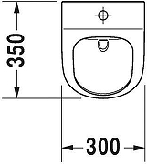 Писсуар Duravit ME by Starck 2809300000 цвет Белый-2