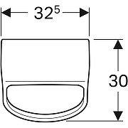 Писсуар Geberit Smyle Square 500.254.01.1 цвет Белый-1