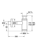 Сифон для раковины Grohe 28912GN0 цвет Холодный рассвет матовый-1