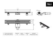 Душевой лоток Roca Flow Basic Slim 60 ZRU9307713 цвет Хром-6