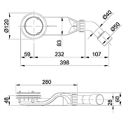 Сифон для душевого поддона Bette Solid B597-901 цвет Хром-1