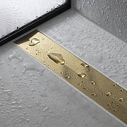 Решетка для душевого лотка Hansgrohe RainDrain Flex 56047140 цвет Бронза шлифованная-2