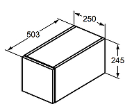 Тумба Ideal Standard Adapto 25 U8419WG подвесная цвет Белый-1
